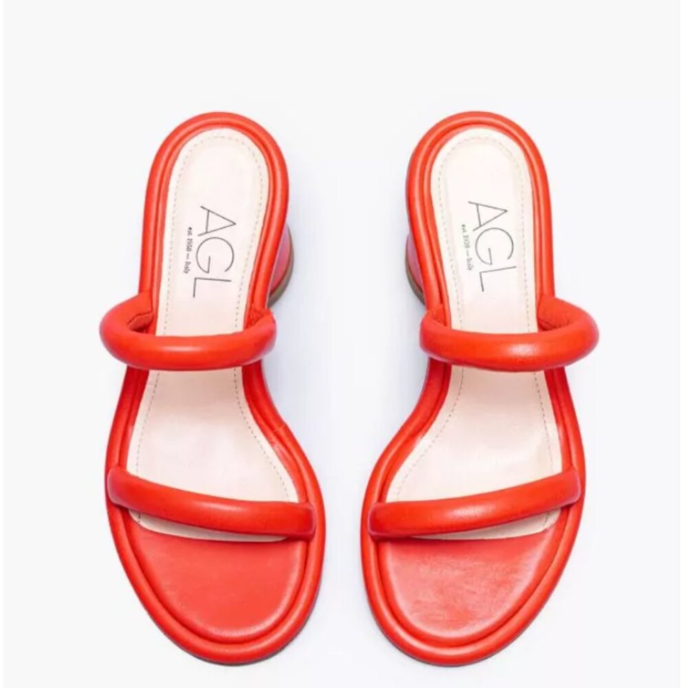 Agl Red Textured Mules - image 7